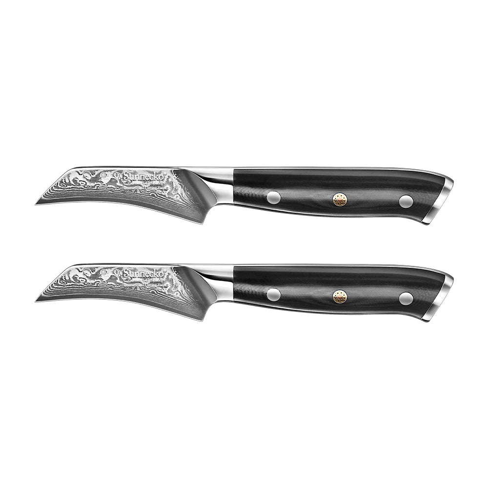 Sunnecko 3" Damascus Steel Paring Knife – VG10 HRC60+ Kitchen Knife Damascus Paring Knife Axl 2PCS Knives Set China Mainland