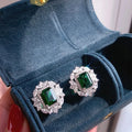 Huitan Cubic Zirconia Stud Earrings – Elegant Women's Gift Stud Earrings Axl E2552