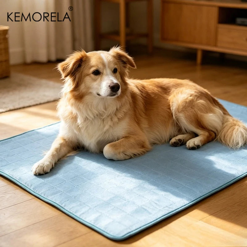 KEMORELA Ice Silk Dog Cooling Mat – Breathable Pet Bed S–XL Dog Cooling Mat Axl 70x100cm