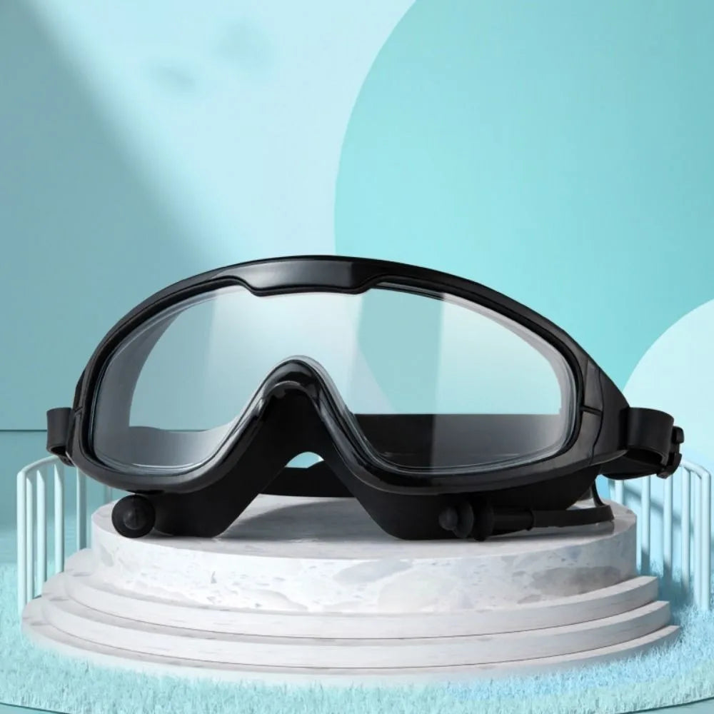 Wide Frame Anti-Fog Swimming Goggles – UV Protection Adults Swimming Goggles Axl Black-Adult