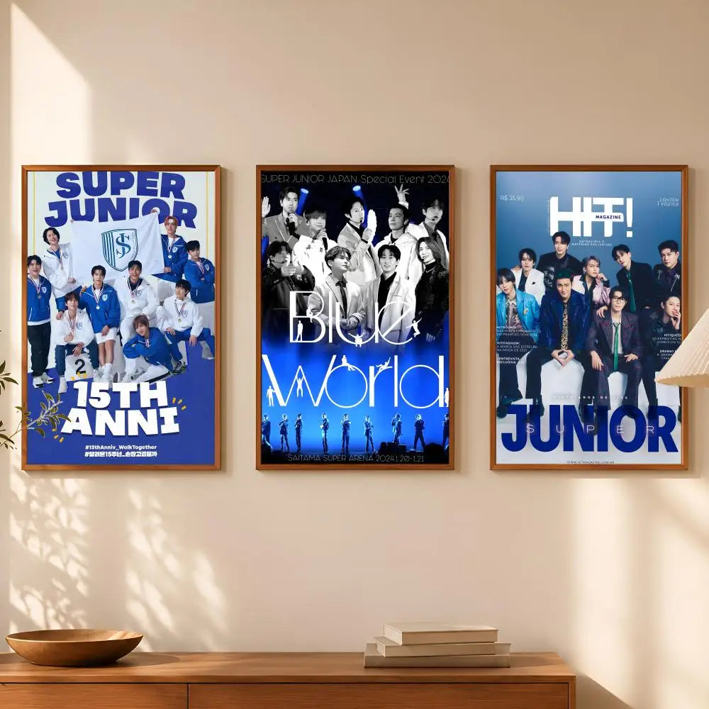 Super Junior HD Self-Stick Wall Poster – Waterproof K-Pop Decor Wall Art Poster Axl