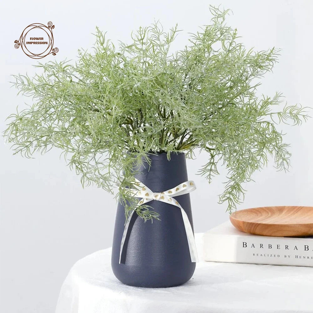 20 PCS UV Resistant Artificial Fern & Rosemary Stems | Fake Plants Artificial Plant Stems Axl