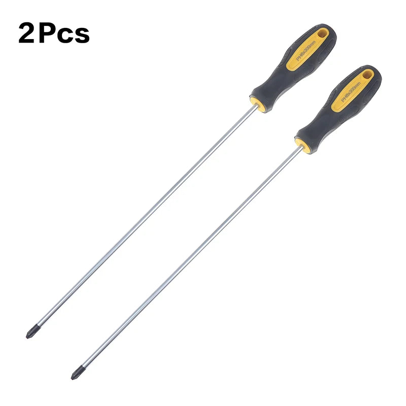 Long Handle Magnetic Screwdriver – Slotted & Cross Head Manual Screwdriver Set Axl B 2PCS