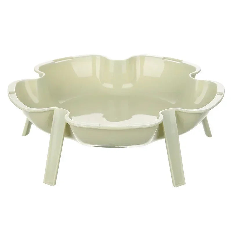Stackable Flower-Shaped Plates – Mini Fruit & Dessert Dish Set Dessert Plate Set Axl Green