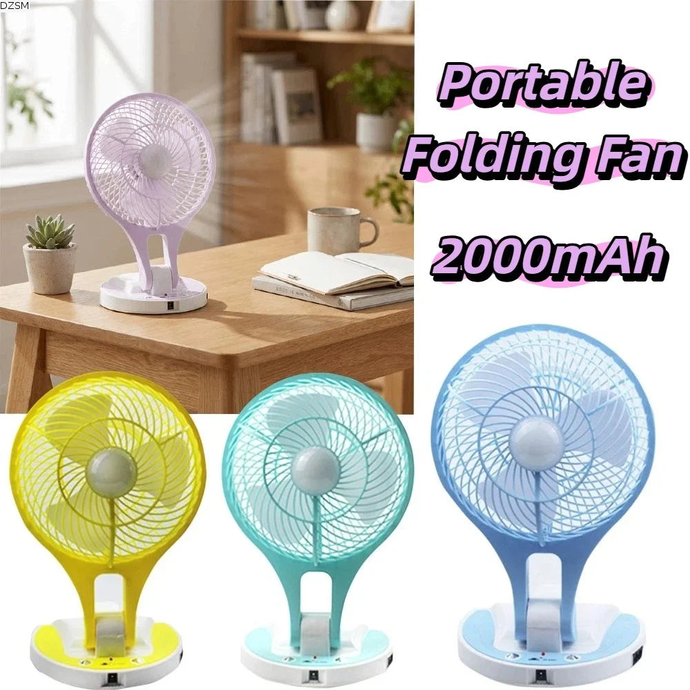 Foldable Mini USB Fan – Quiet Compact Personal Cooler Portable USB Fan Axl