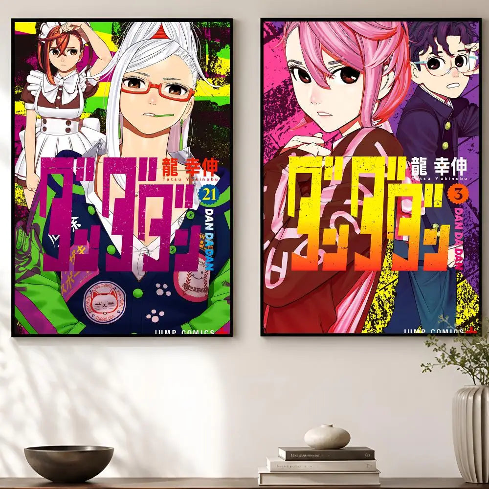 Dandadan Manga Poster – Waterproof Self-Adhesive Wall Art Anime Wall Poster Axl