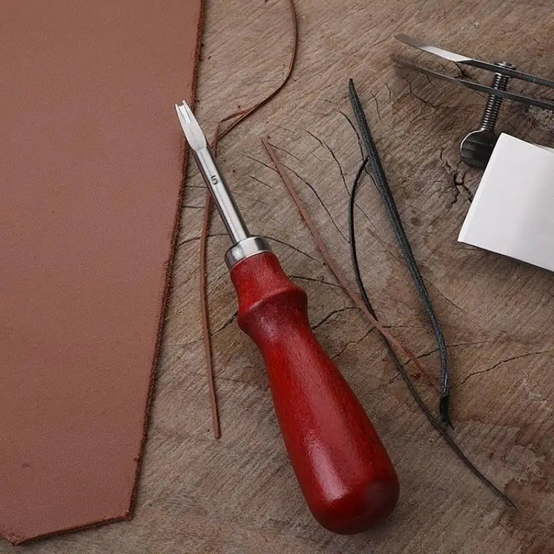Beech Handle Leather Edge Trimmer & Rounding Tool – DIY Craft Leather Craft Tool Axl