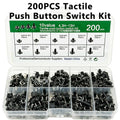 200PCS 6x6mm Micro Tactile Push Button Switch Kit – 10 Types Tactile Switch Kit Axl Default Title