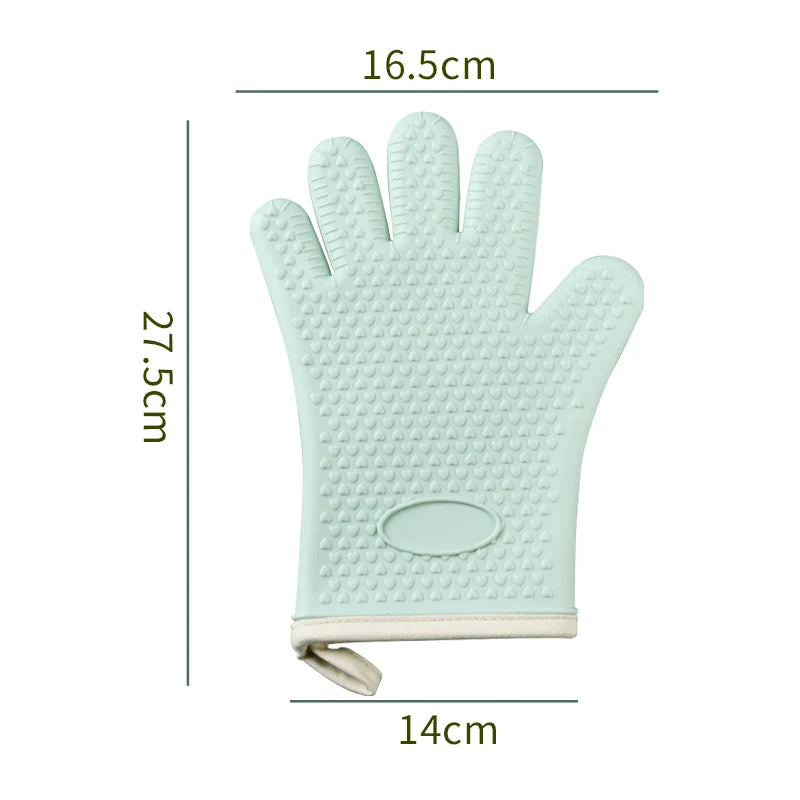 Heat-Resistant Silicone Oven & BBQ Gloves – Non-Slip Kitchen Silicone Oven Gloves Axl