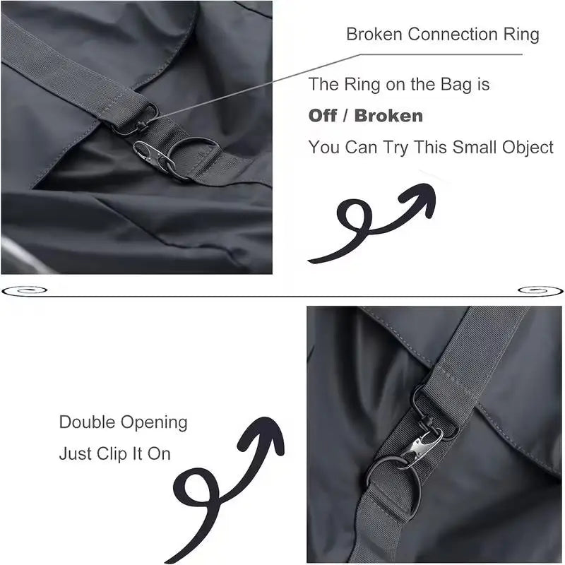 4-Pack Metal Zipper Lock Clips – Theft Deterrent & Pull Replacement Zipper Lock Clips Axl