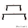 Punch-Free Door Hanging Towel Bar | Stainless Steel Rack Door Towel Rack Axl Black ML-2Pcs XL