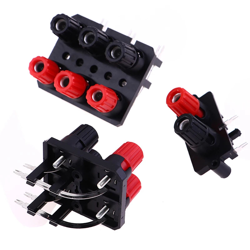 4mm Banana Plug Socket Connector – 2/4/6 Position Terminal Block Speaker Terminal Connector Axl