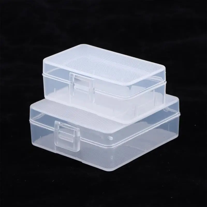 9V Battery Storage Case Set of 5 – Transparent Plastic Holder Battery Storage Case Axl