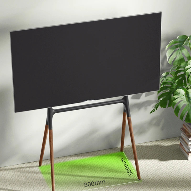 Nordic Floor TV Stand – Large Metal Monitor Rack & Storage Floor TV Stand Axl