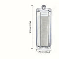 Clear Bathroom Storage Canister for Swabs, Makeup & Clips Bathroom Storage Canister Axl transparent 19.2 6.71 6.71cm