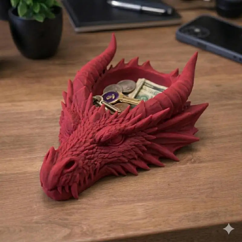 3D Dragon Head Storage Tray – Gothic Jewelry Holder & Decor Decorative Storage Tray Axl