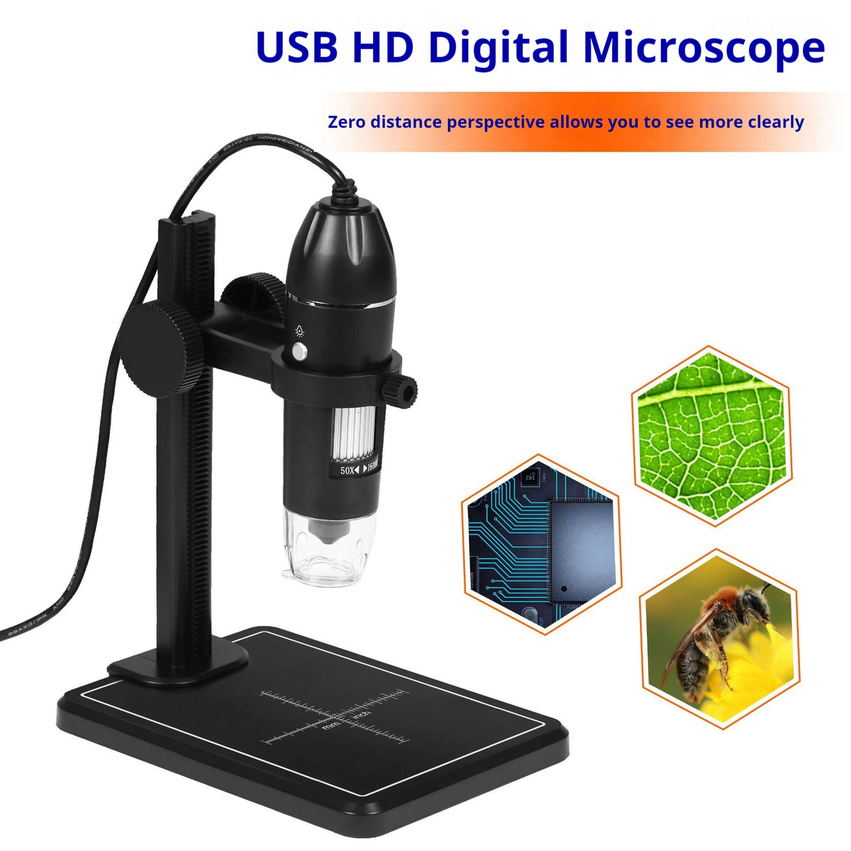 Digital USB Microscope 3-in-1 | 1000X–1600X Magnification Digital USB Microscope Axl