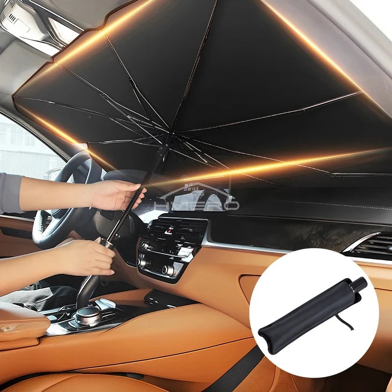 Foldable Car Windshield Sunshade – UV Blocking Front Cover Car Windshield Sunshade Axl