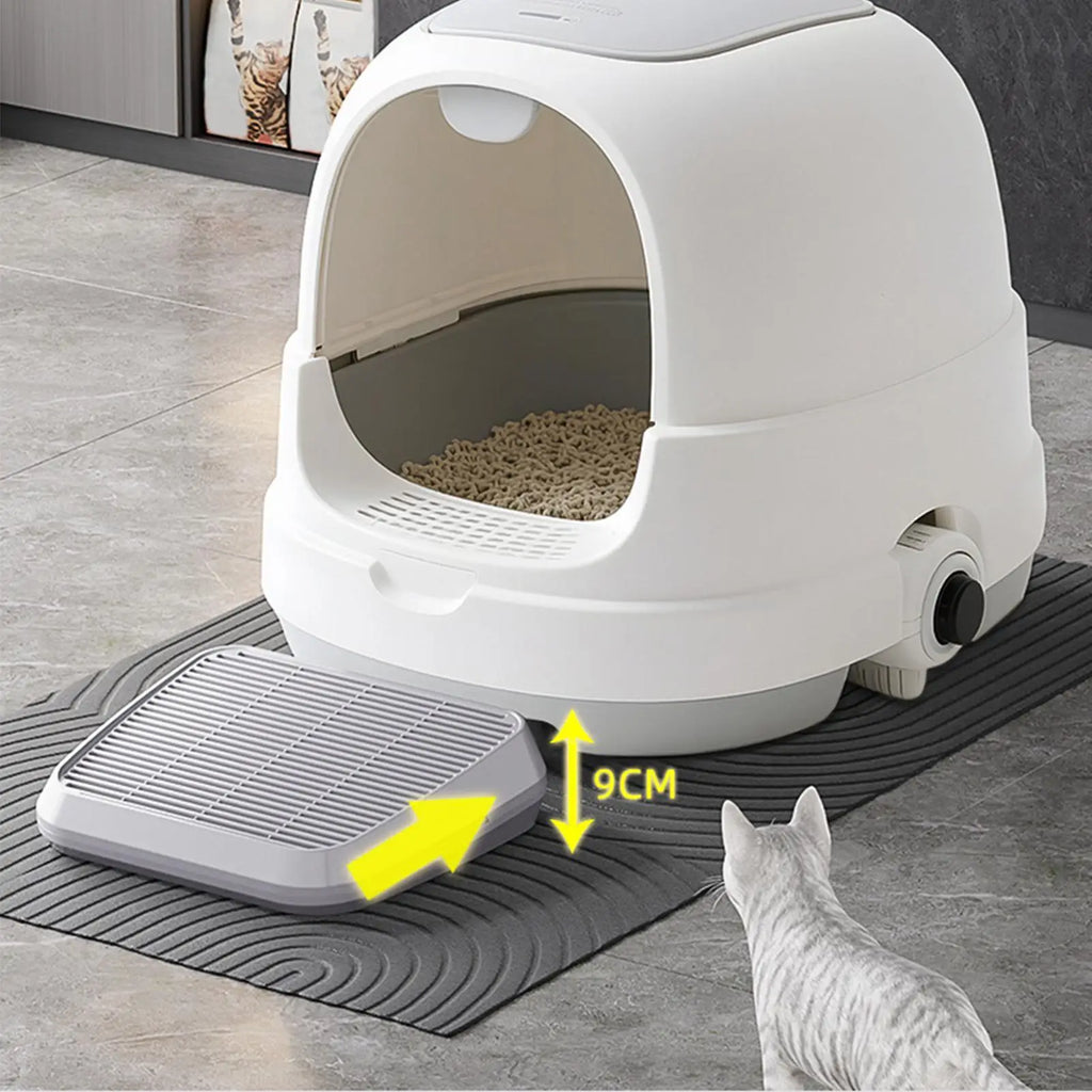 Cat Litter Ramp & Catcher Mat – Double Layer Non-Slip Cat Litter Mat Axl