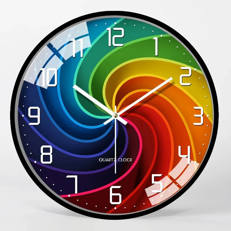 Modern Silent Metal Wall Clock – Living Room & Bedroom Decor Silent Wall Clock Axl Style 8 12 inch