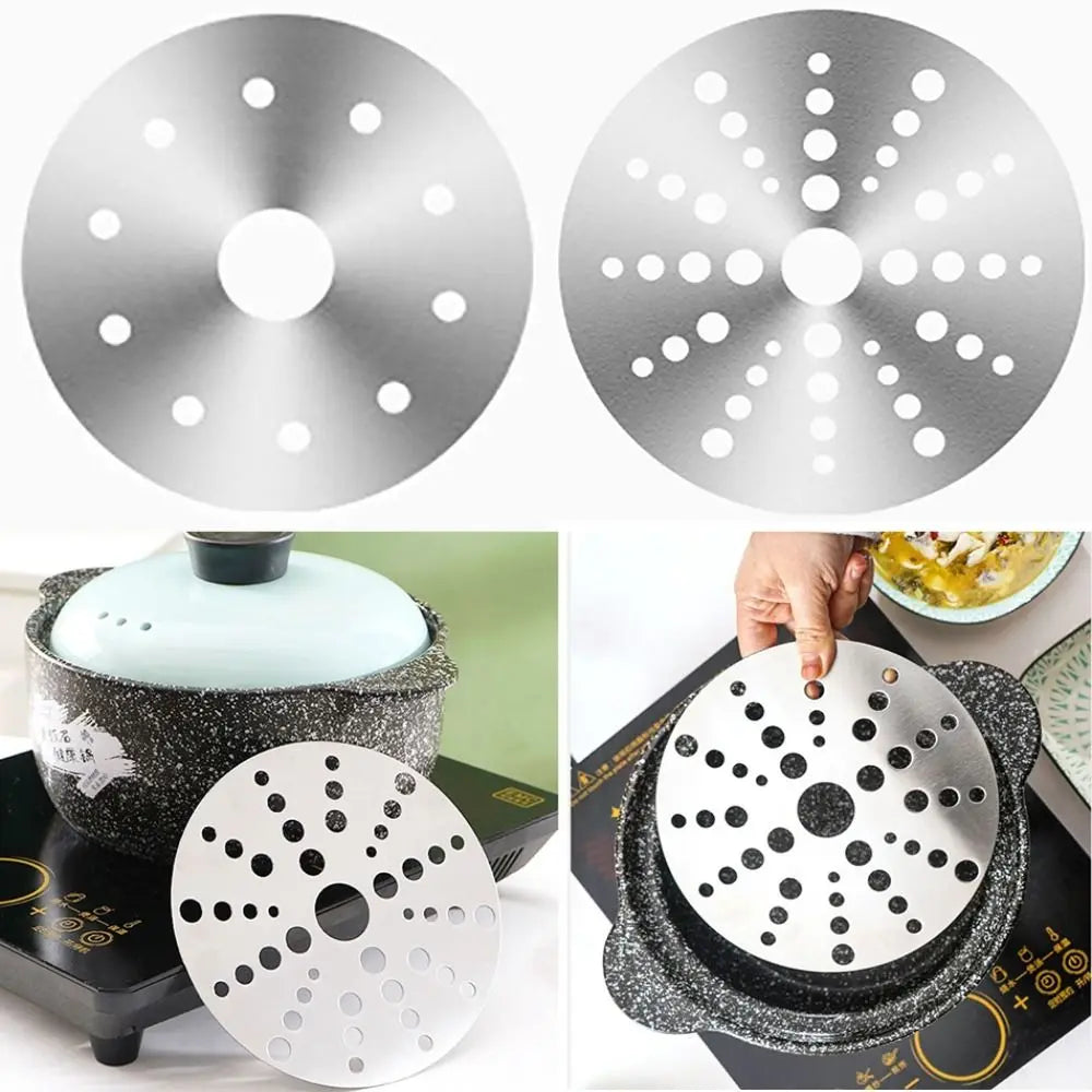 Induction Heat Diffuser Plate – Stainless Steel Pot Adapter Cookware Adapter Plate Axl