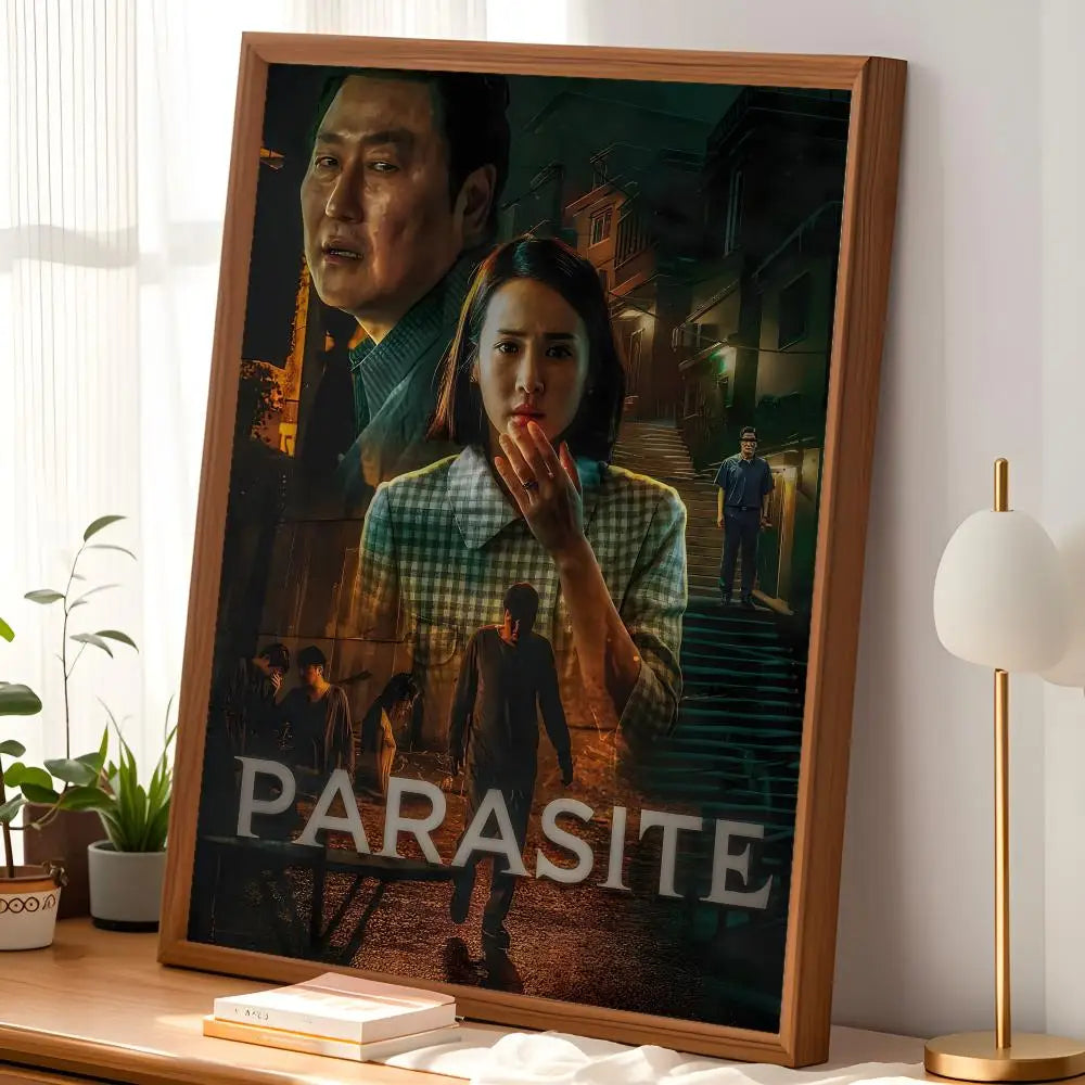 Parasite Movie Poster Self-Stick HD PVC Waterproof Wall Art Movie Wall Poster Axl