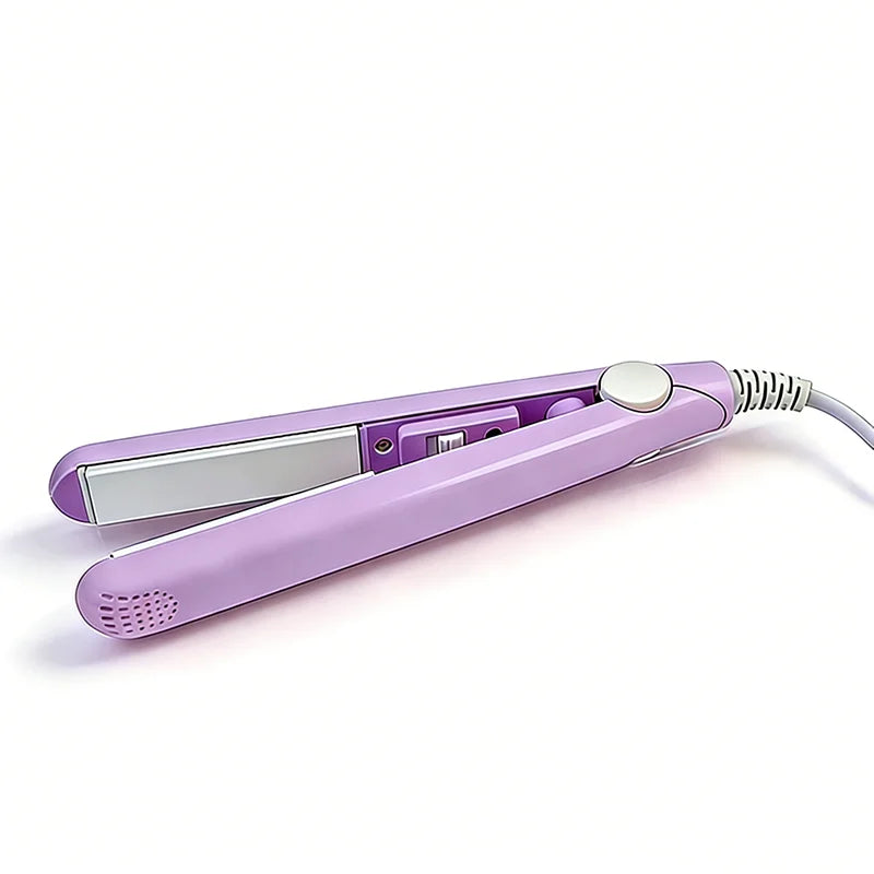 3-in-1 Mini Ceramic Hair Straightener & Curling Iron | Flat Iron Hair Straightener Iron Axl Chic Purple NoBox AU
