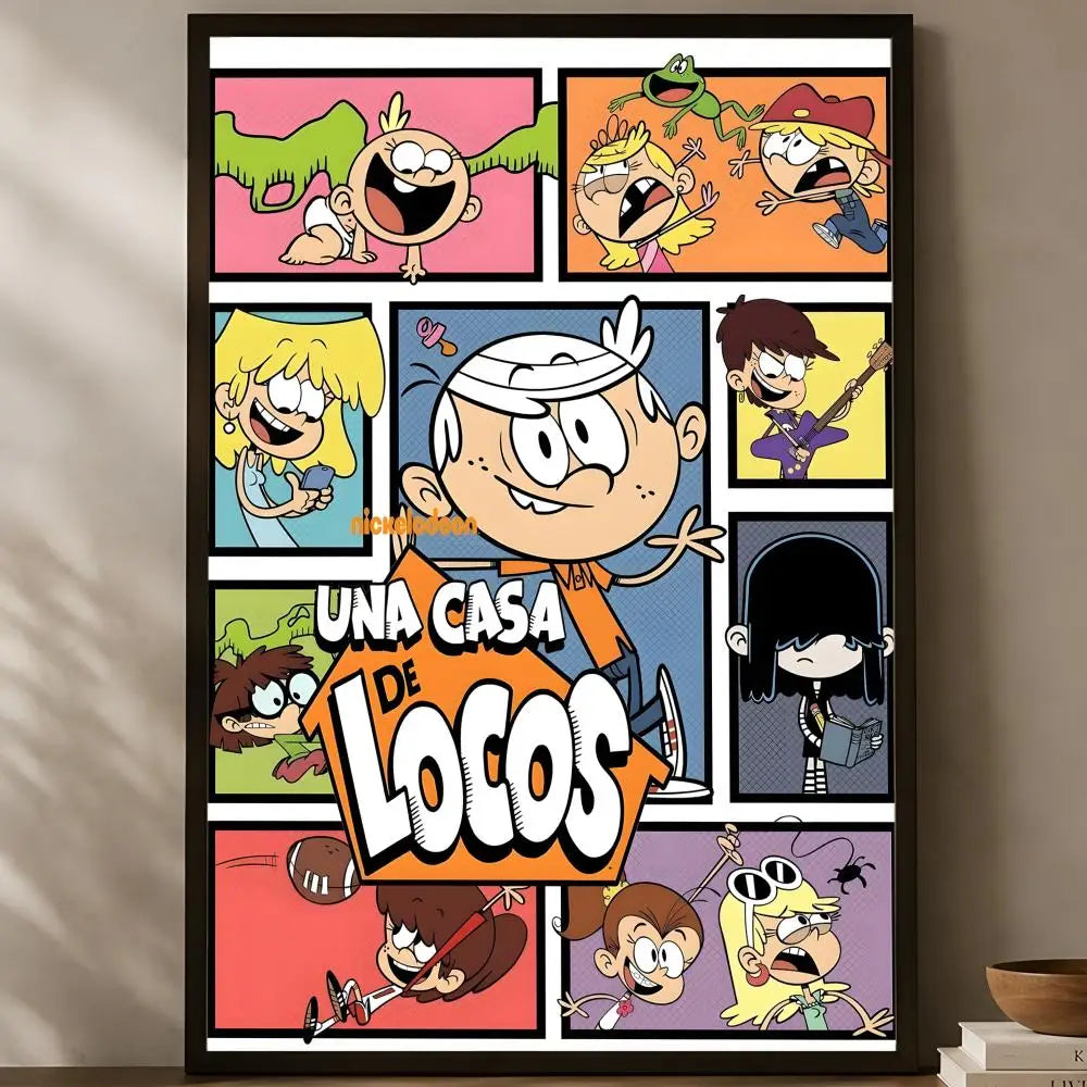 The Loud House Cartoon Wall Poster – Self-Stick HD Decor Wall Art Poster Axl White06 15X20cmNoframe