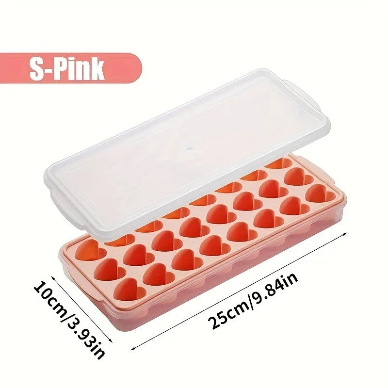 24-Grid Heart Shape Silicone Ice Cube Tray | Ice Ball Maker Silicone Ice Cube Tray Axl
