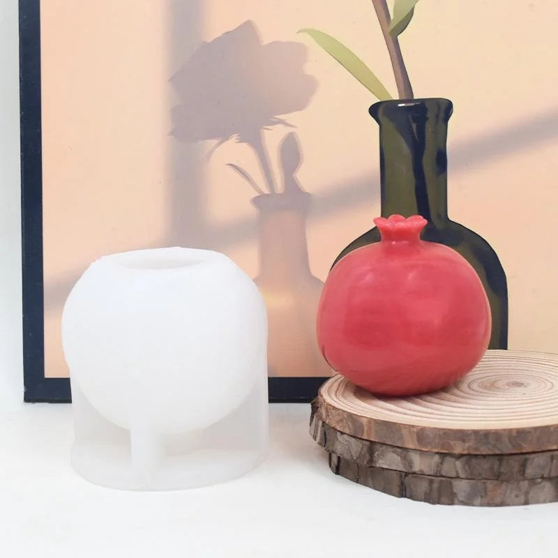 Pomegranate Silicone Candle Mold – DIY Soap & Plaster Craft Silicone Craft Mold Axl