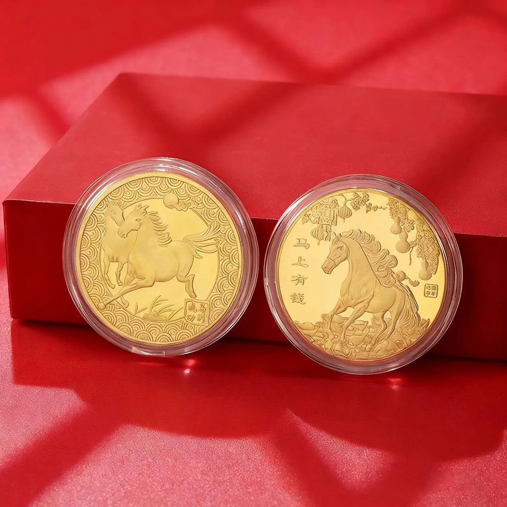 Year of the Horse 3D Commemorative Coin – Lucky New Year Gift Commemorative Coin Axl
