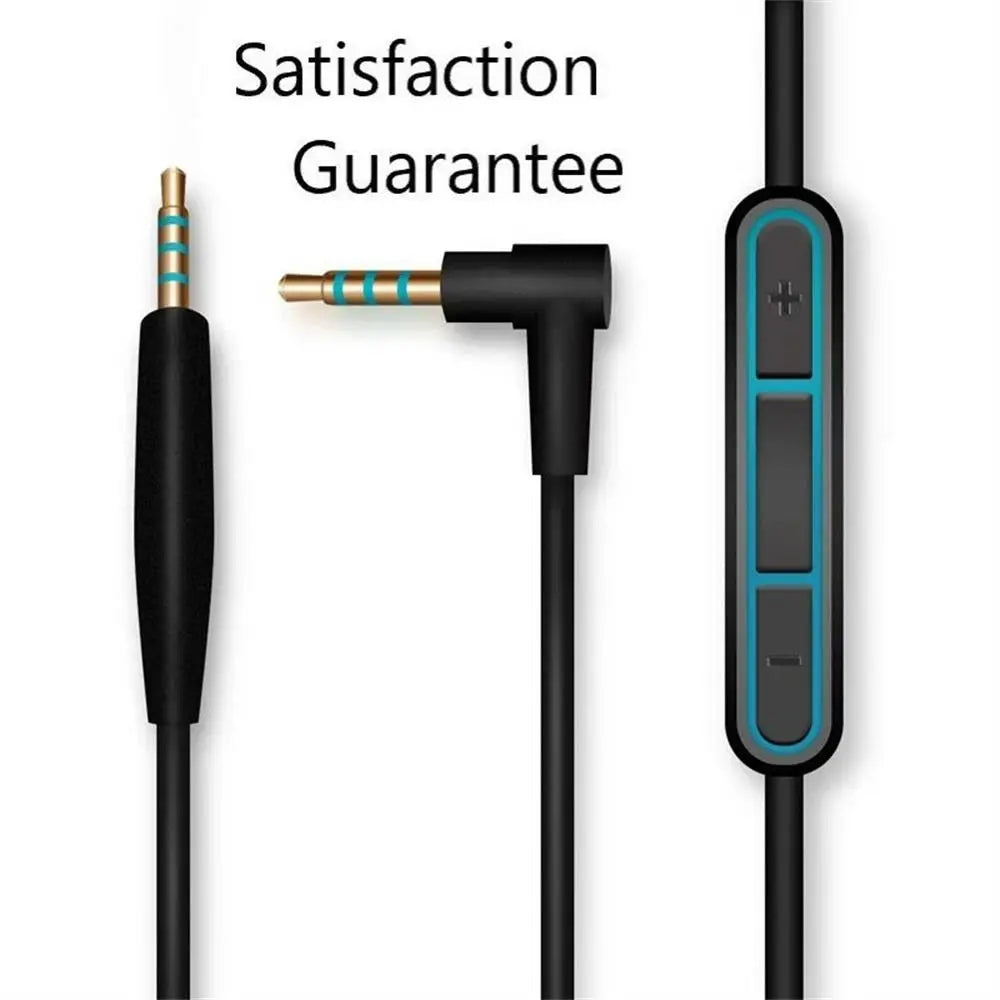 2.5mm to 3.5mm Headphone Cable with Mic & Volume Control Headphone Audio Cable Axl