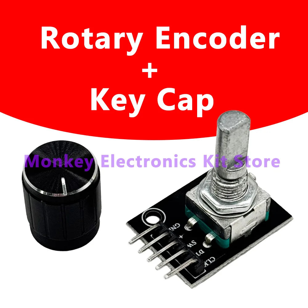 KY-040 Rotary Encoder Module with Knob Cap 5V – 1 to 8 PCS Rotary Encoder Module Axl