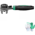 3-in-1 Adjustable 60-Tooth Ratchet Wrench | CR-V Steel Ratchet Wrench Axl with glove China Mainland