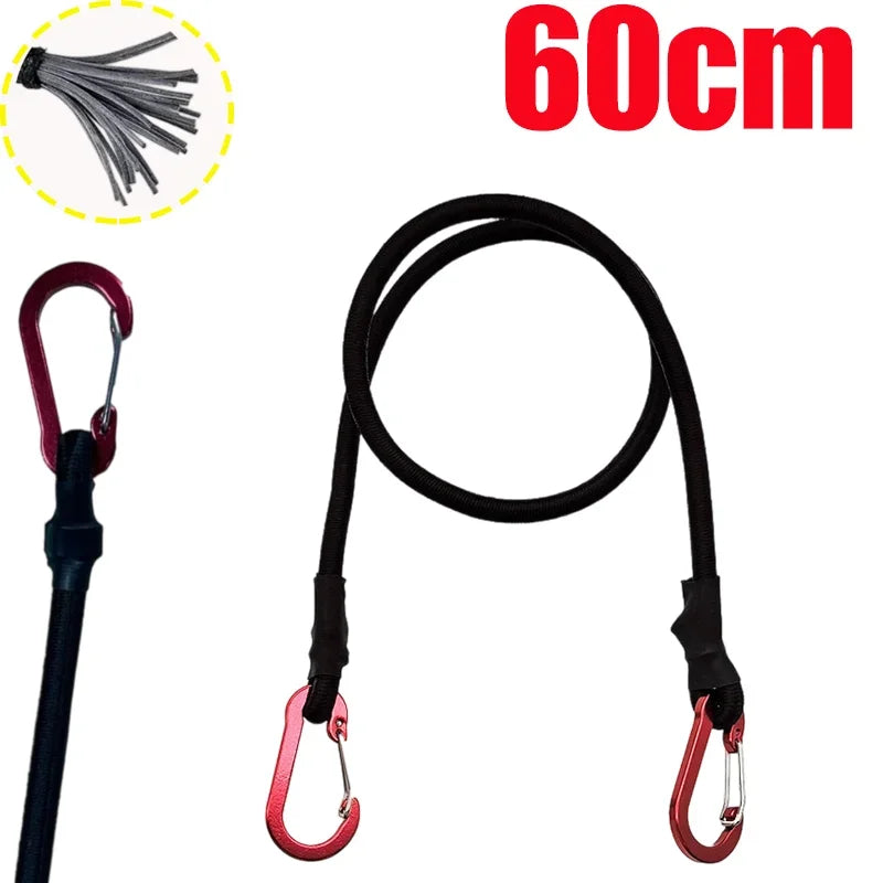 8mm Bungee Cord Tie-Down Straps with Hooks | 60/90/120cm Bungee Tie-Down Cord Axl 60cm - 1pc-K86