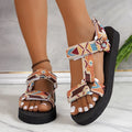 Women's Hemp Rope Flat Beach Sandals | Sizes EU 35–50 Women's Flat Sandals Axl 40 Khaki