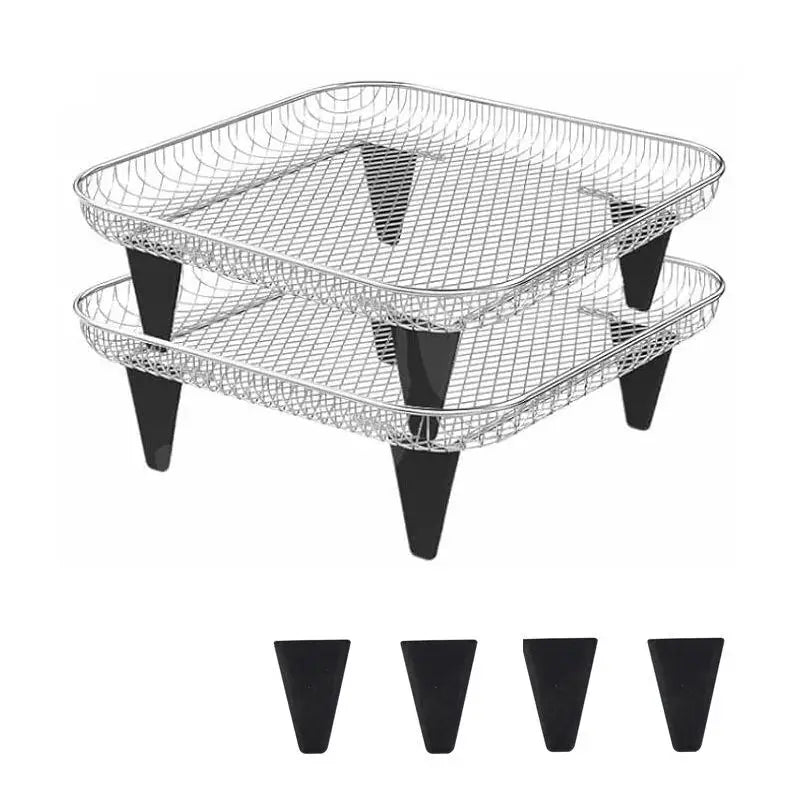 Silicone Air Fryer Rack Bumper Pads – 4/6/8 Pcs Buffer Feet Kitchen Rack Accessories Axl