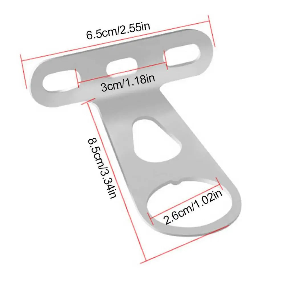 Universal Bike Basket Mounting Bracket – Front & Rear Bike Basket Bracket Axl Silver