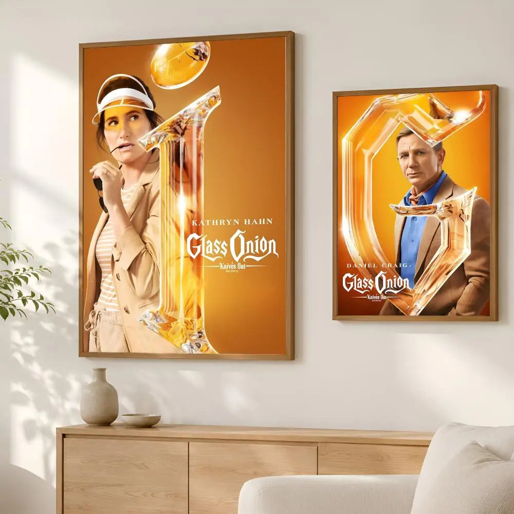 Glass Onion Knives Out Poster – Self-Stick HD PVC Wall Art Wall Art Poster Axl