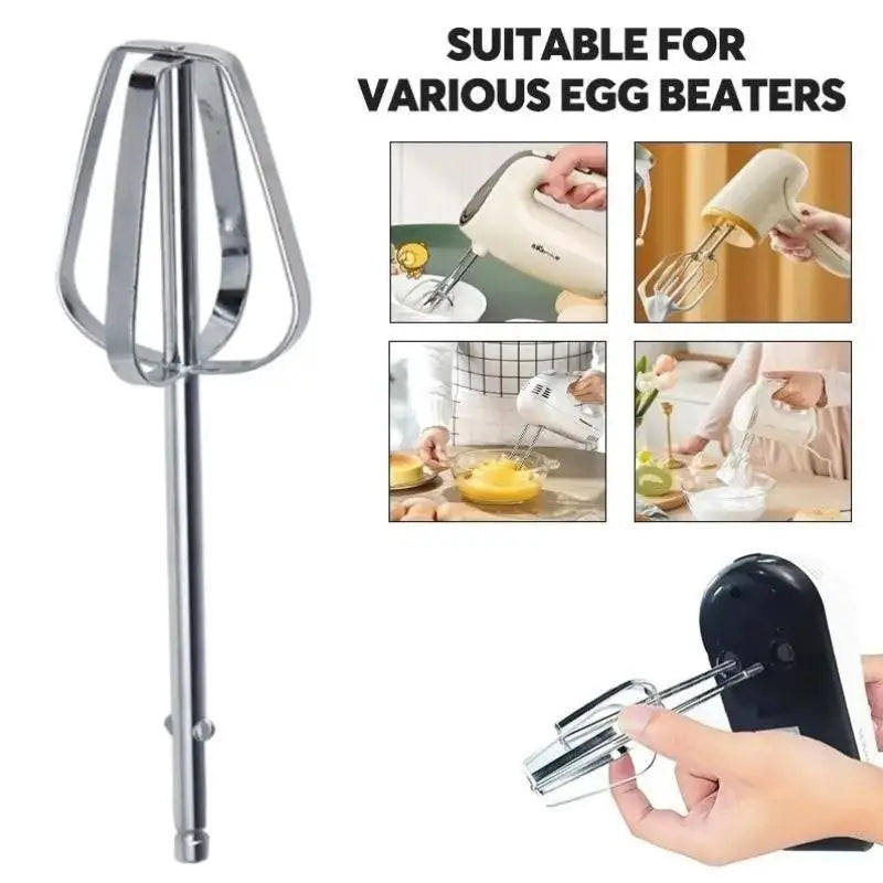 Stainless Steel Egg Beater Stirring Hooks & Kneading Sticks Set Egg Beater Attachments Axl