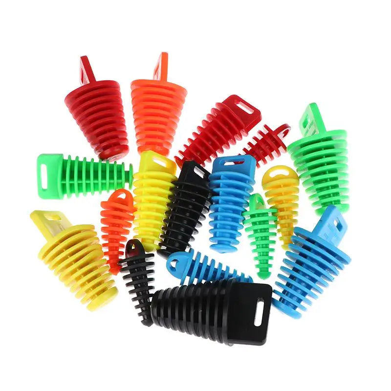 Universal Motorcycle Exhaust Wash Plug – Silicone Pipe Protector Exhaust Pipe Plug Axl