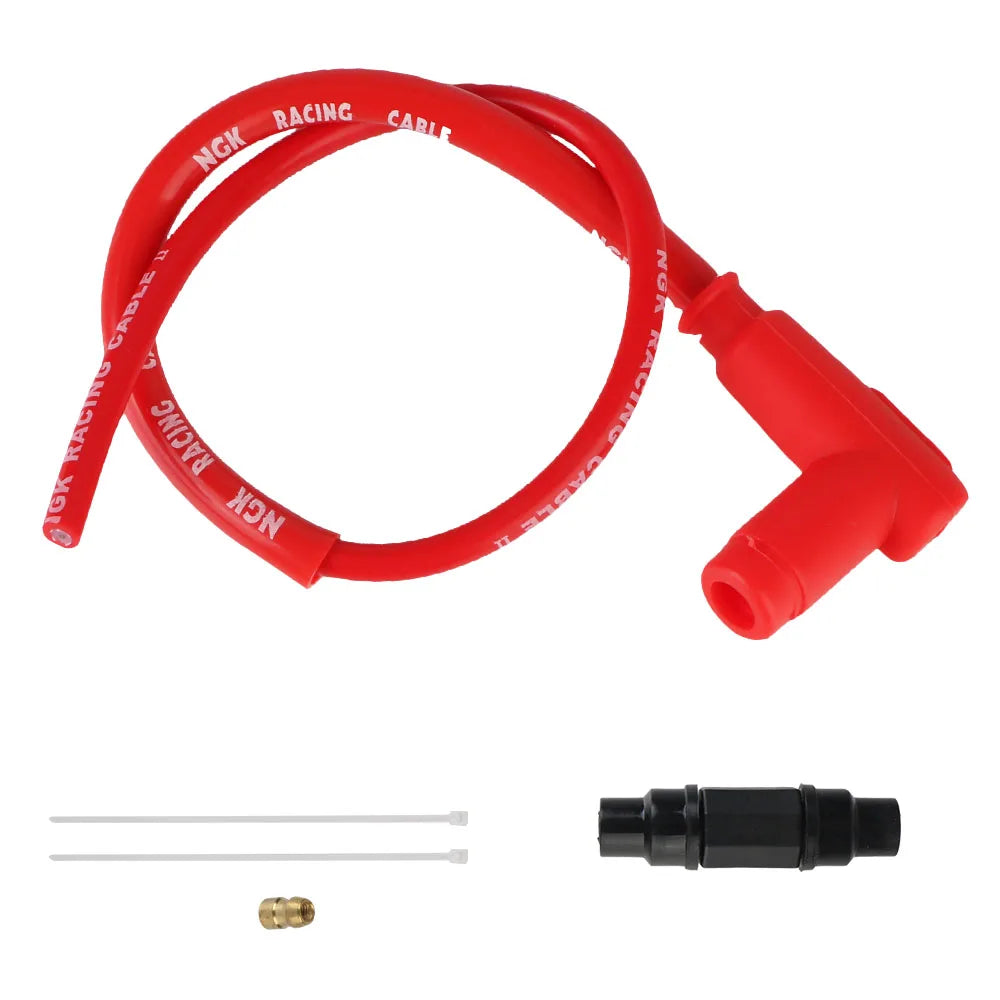 Iridium Ignition Coil & Spark Plug Kit – Dirt Bike ATV Scooter Ignition Coil Kit Axl 90 angle Red