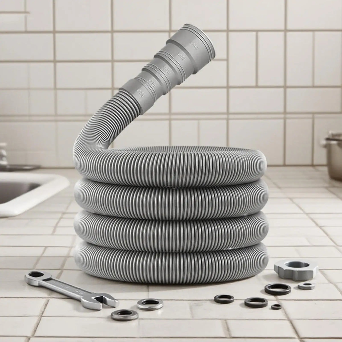 RV Sewer Hose Kit – Adjustable Drain Extension Pipe for Camping RV Drain Hose Kit Axl