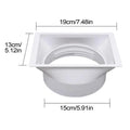 AC Exhaust Hose Connector Window Adapter 15cm/5.9" Coupler AC Hose Adapter Axl White