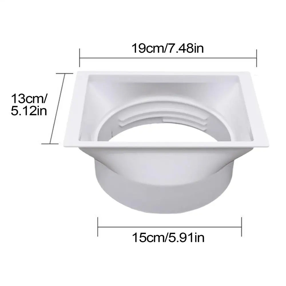 AC Exhaust Hose Connector Window Adapter 15cm/5.9" Coupler AC Hose Adapter Axl White