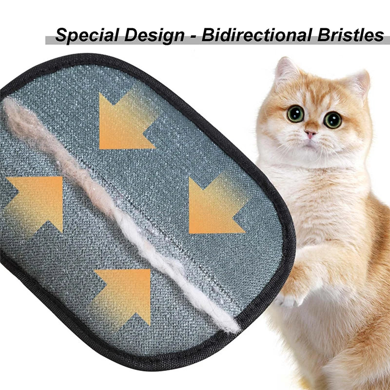 Pet Hair Remover Gloves – Silicone Grooming Mitts for Cats & Dogs Pet Grooming Glove Axl