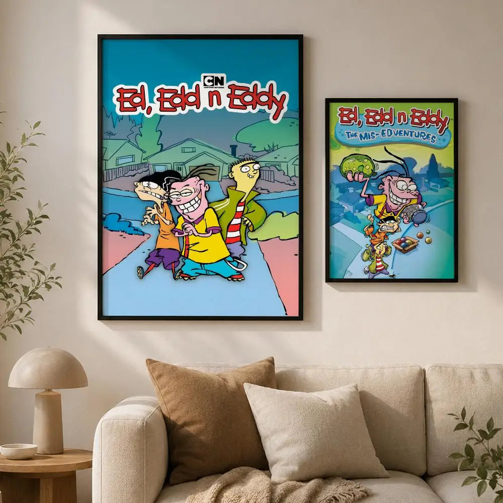 Ed Edd n Eddy Peel-and-Stick PVC Wall Poster – HD Art Wall Art Poster Axl