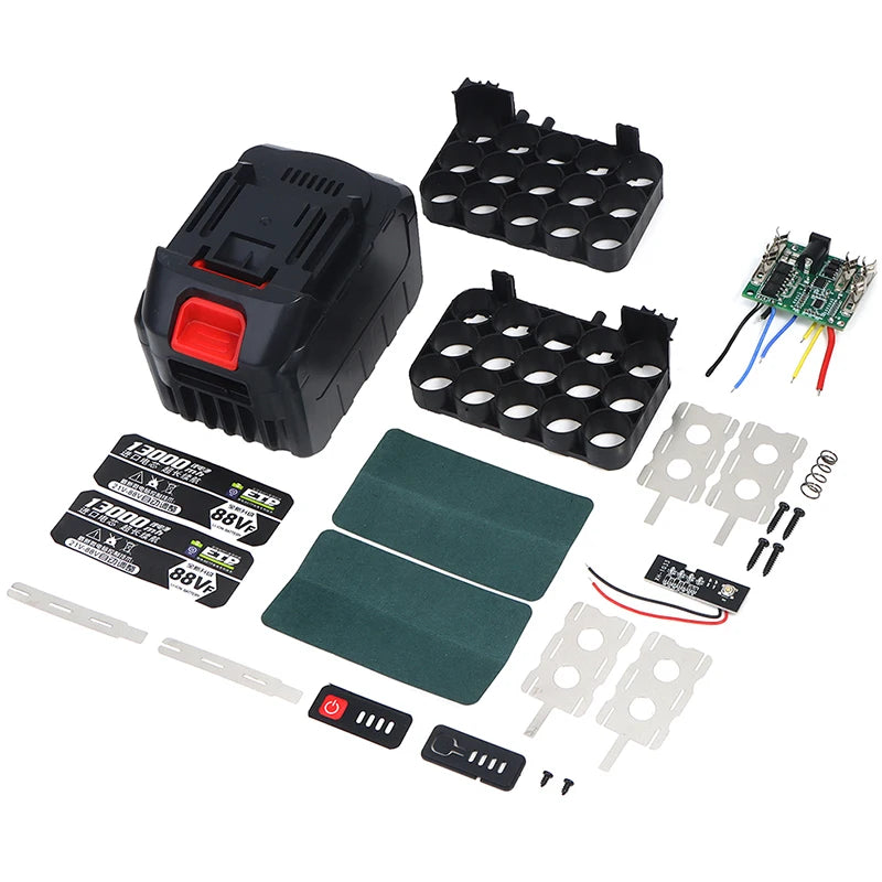 18V Li-Ion Battery Case & PCB Board for Power Tool Repair Battery Case PCB Kit Axl
