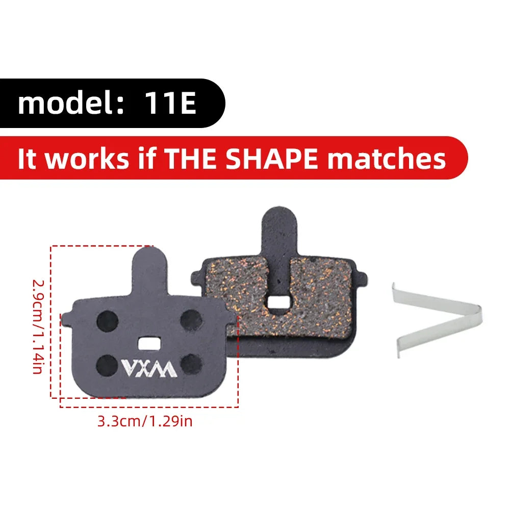 VXM MTB Hydraulic Disc Brake Pads – Semi-Metal, Quiet & Durable Disc Brake Pads Axl 11E
