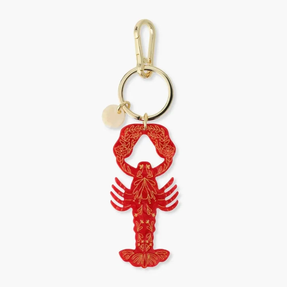 Retro Ocean Acrylic Keychain – Surfboard Crab Bag Charm Pendant Acrylic Keychain Charm Axl Style 2